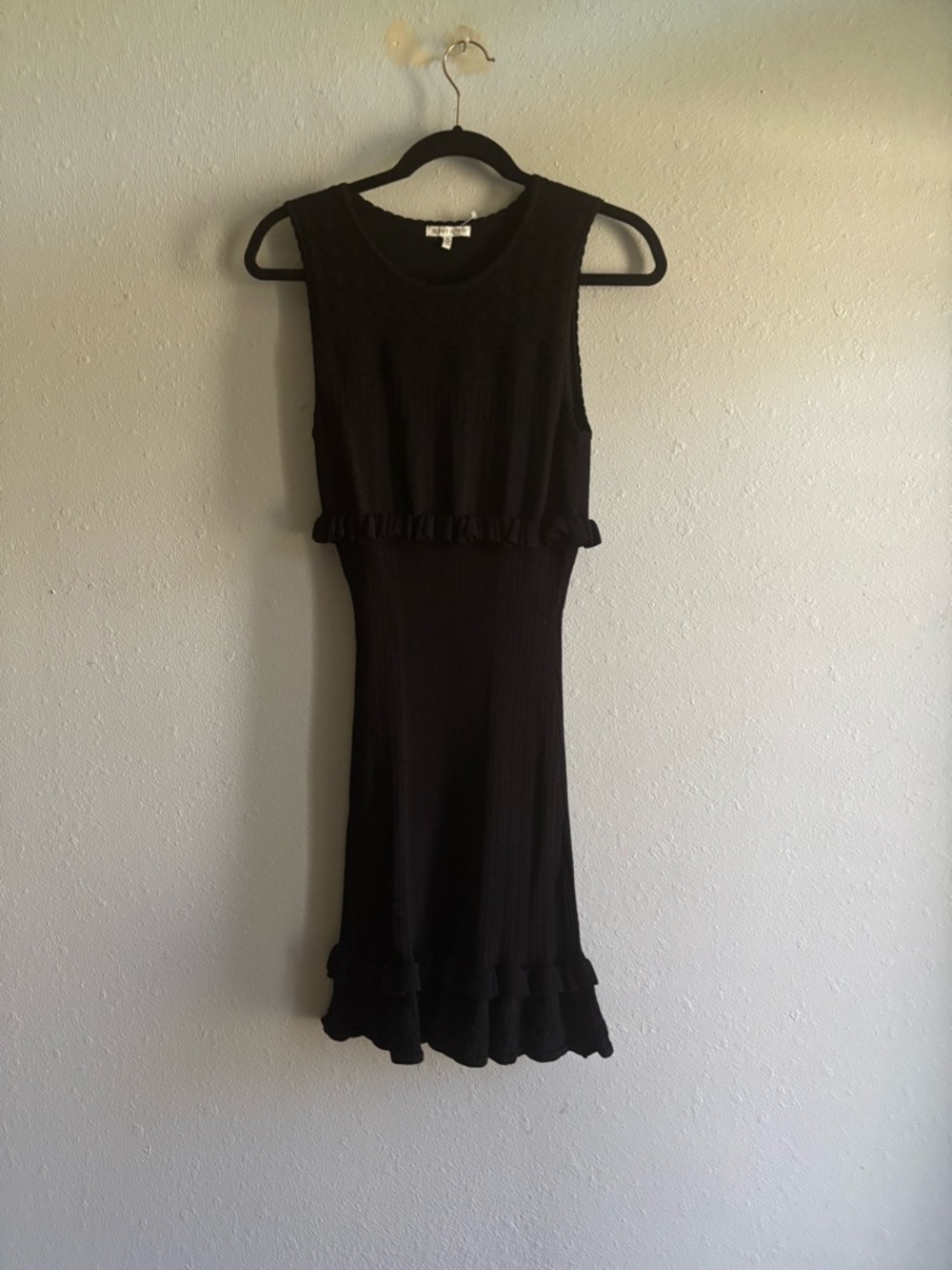 Ronny Kobo Black Ruffled Dress